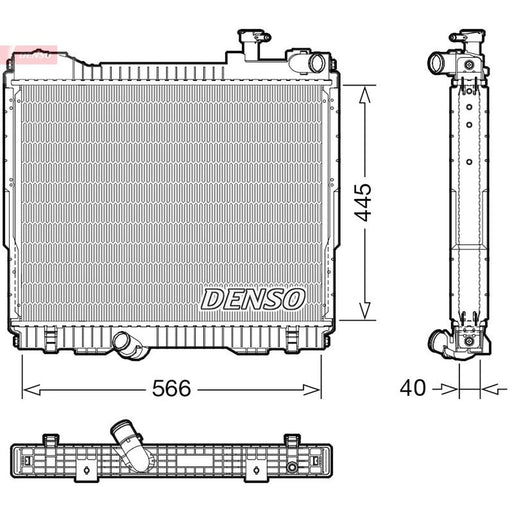 Denso Engine Radiator fits Nissan Cabstar 2006-2013 3.0 35.14 35.15 45.15