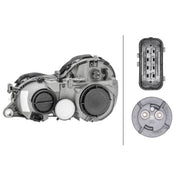 Hella Headlight Headlamp H7/H7 Right fits Mercedes-Benz Clk 1997-2002