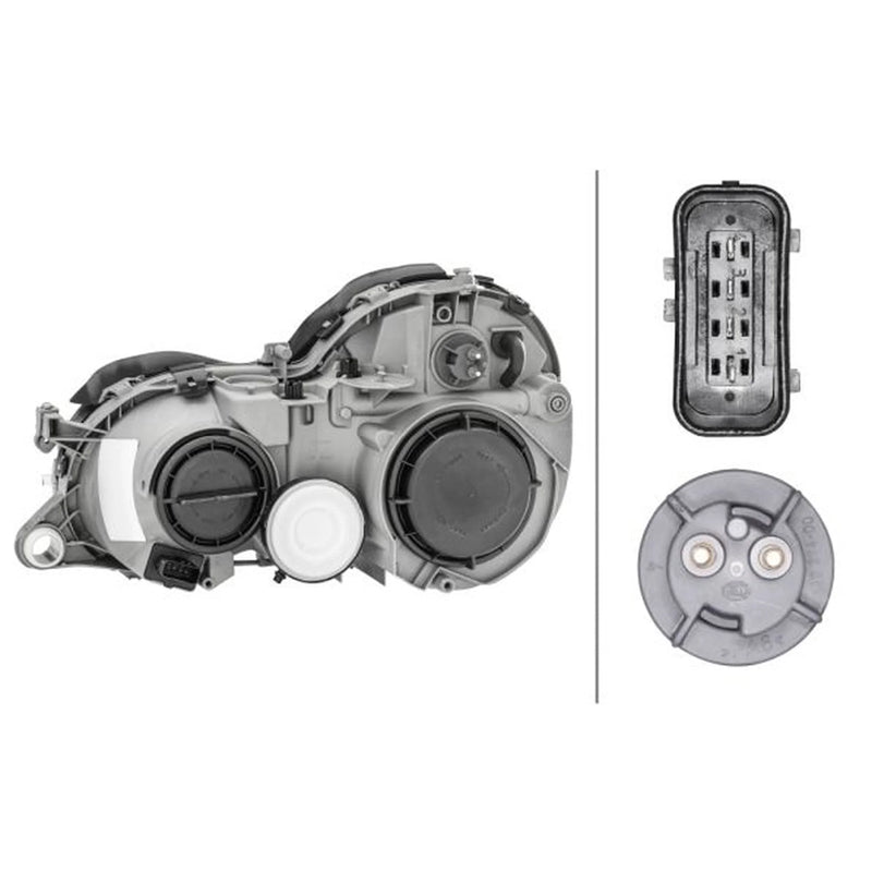 Hella Headlight Headlamp H7/H7 Right fits Mercedes-Benz Clk 1997-2002