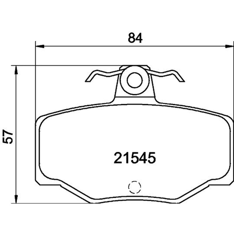 Mintex Front & Rear Pads fits Nissan Almera Tino 2000-2006 1.8 2.0 2.2