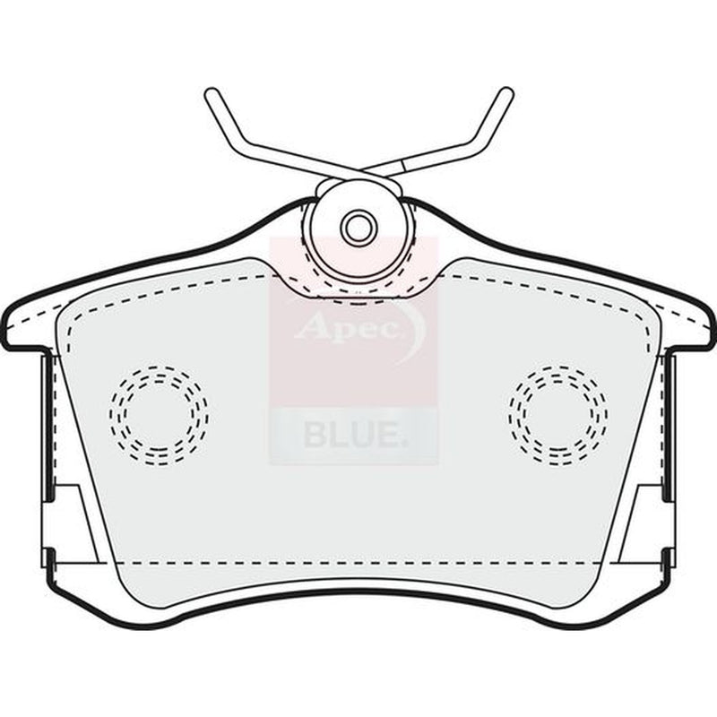 Apec Rear Brake Vented Discs & Pads fits VW New Beetle 2000-2001 3.2