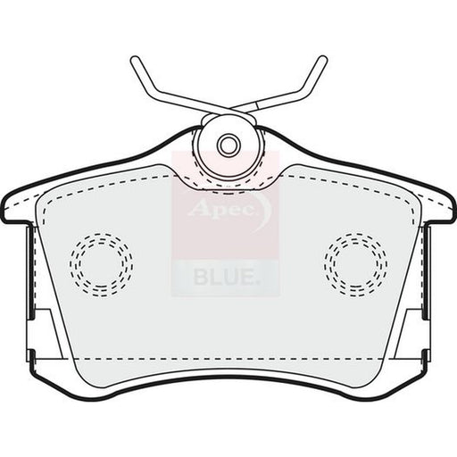 Apec Rear Brake Vented Discs & Pads fits VW New Beetle 2000-2001 3.2