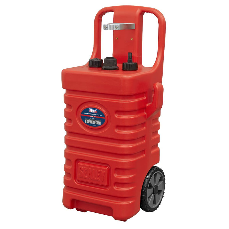 Sealey Mobile Dispensing Tank 55L - Red DT55R Sealey - Dynamic Drive