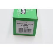 10 x Eurolec 334 P21/5W Brake Stop & Tail Light Bulb 294 24v 21/5w BAY15D Eurolec  - Dynamic Drive