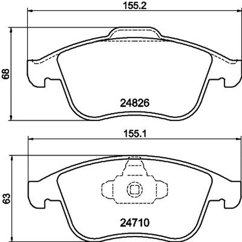 Mintex Front Brake Pad Set fits Renault Clio IV 2013-2021 1.6