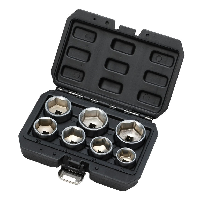 Draper Oil Filter Socket Set, 3/8" Sq. Dr. (7 Piece) - OFSS3/8 - 7 Piece - image 1