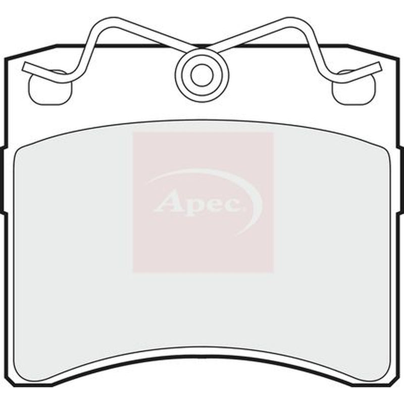Apec Front Brake Pad Set fits VW California T4 Camper 1998-2002 2.4