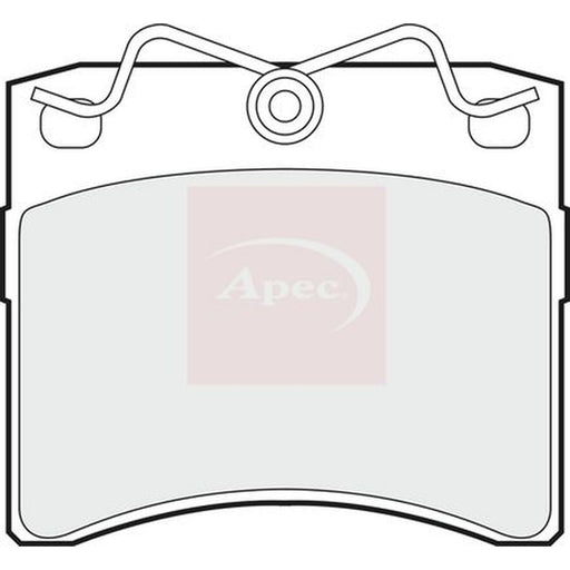 Apec Front Brake Pad Set fits VW California T4 Camper 1998-2002 2.4