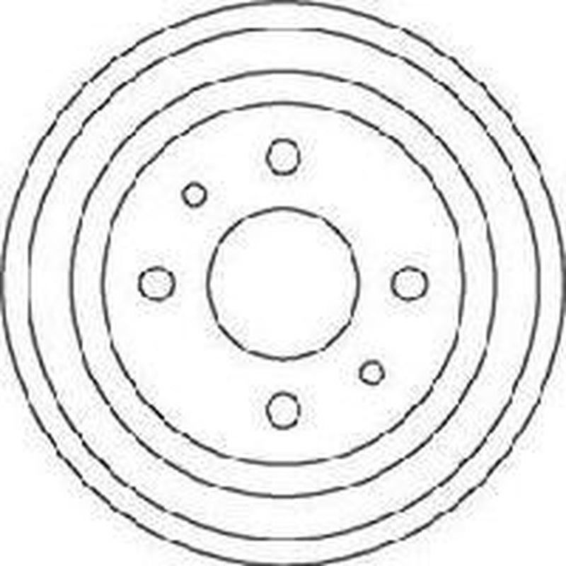 Abtex Brake Drum Assembly Rear fits Fiat 500 2007 on 1.2 1.3