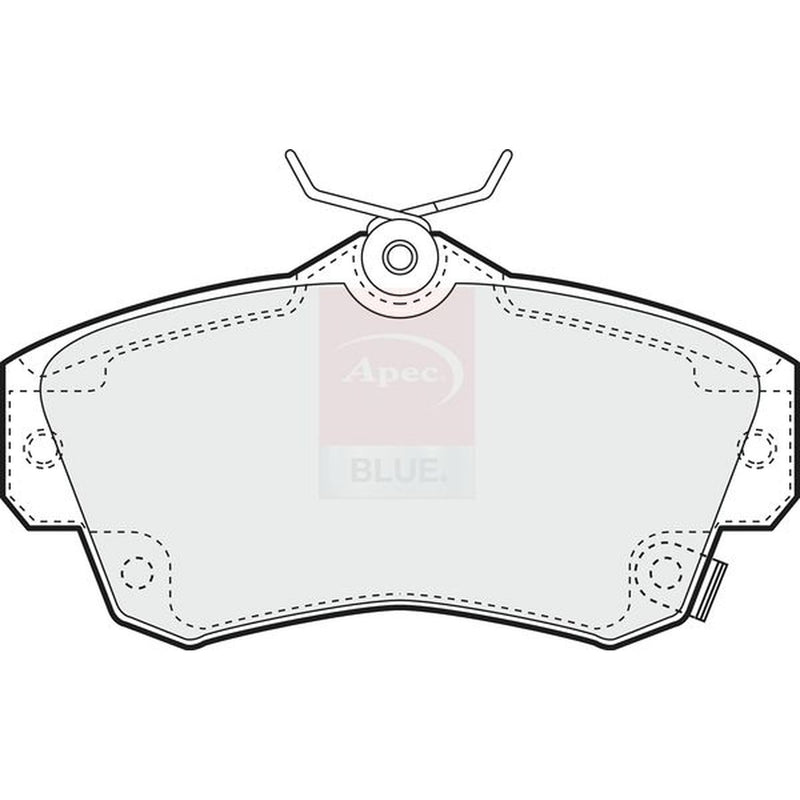 Apec Front Brake Pad Set fits Chrysler Pt Cruiser 2000-2010 1.6 2.0 2.2 2.4