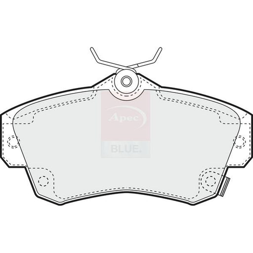 Apec Front Brake Pad Set fits Chrysler Pt Cruiser 2000-2010 1.6 2.0 2.2 2.4