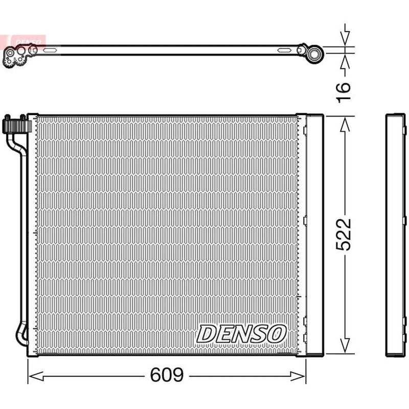 Denso Air Conditioning Condenser fits BMW X5 2009-2018