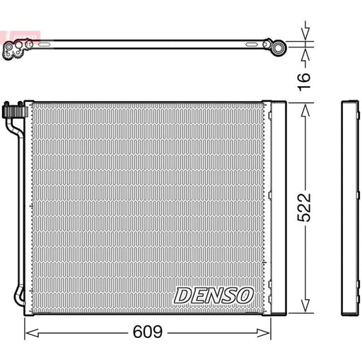 Denso Air Conditioning Condenser fits BMW X5 2009-2018