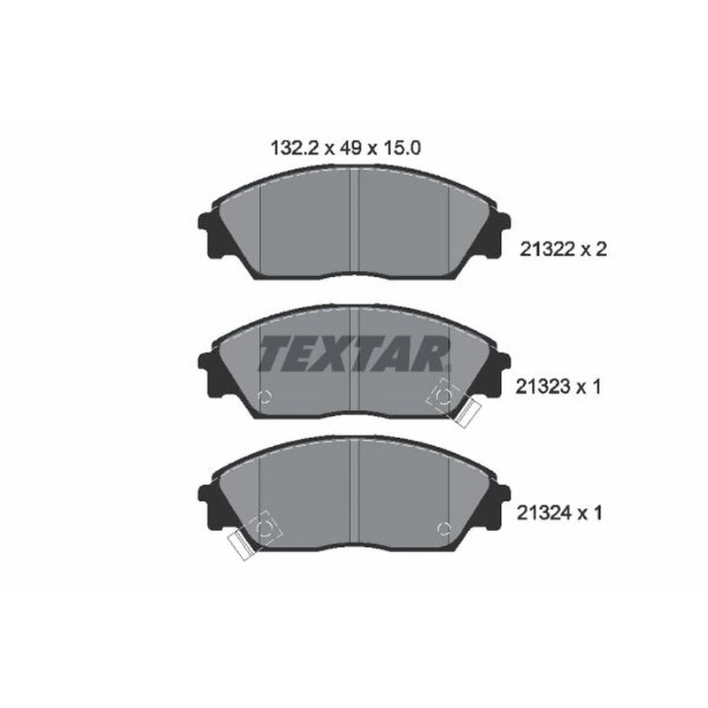 Textar Front Brake Pad Set 2132201