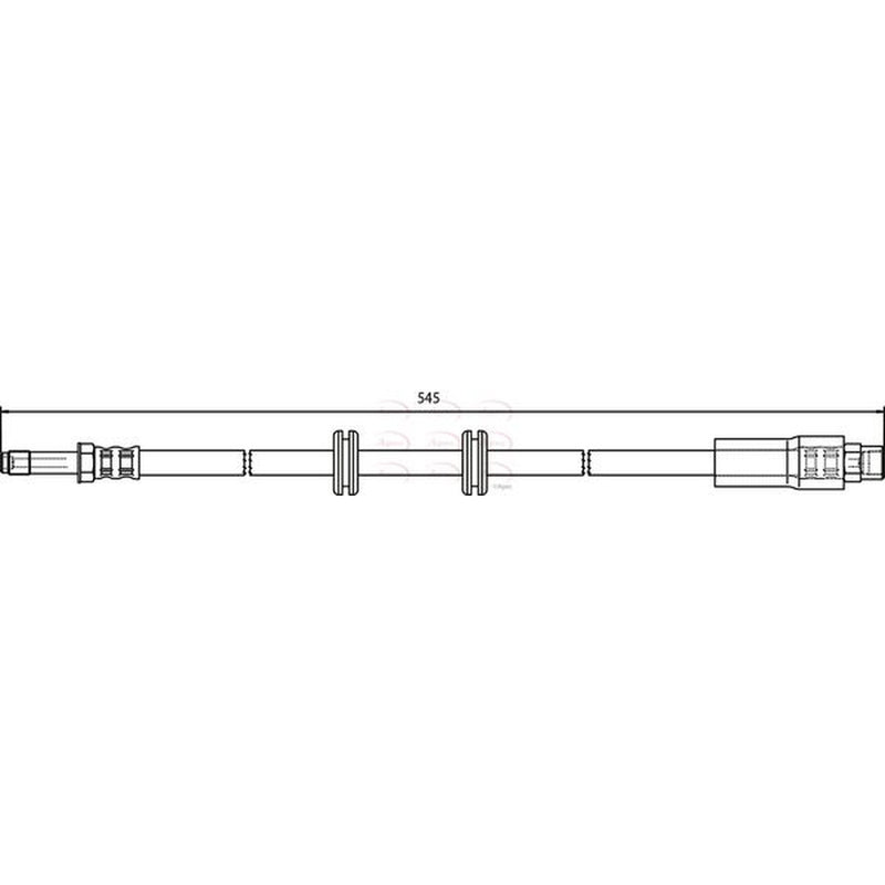 Apec Brake Hydraulic Hose Line Front fits Mercedes-Benz V-Class 1996-2003