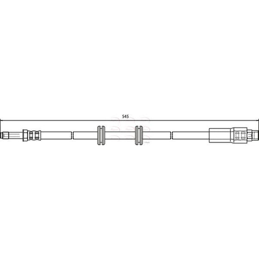Apec Brake Hydraulic Hose Line Front fits Mercedes-Benz V-Class 1996-2003