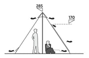 Easy Camp Rands Tipi Tent Dark Sand 8 Person Easy Camp - Dynamic Drive