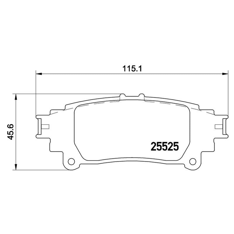 Brembo Rear Brake Solid Discs & Pads fits Lexus Is III 2013-2020