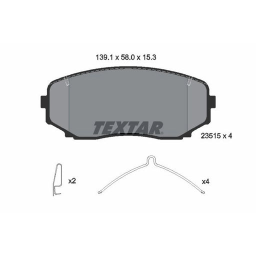 Textar Front Brake Pad Set 2351505