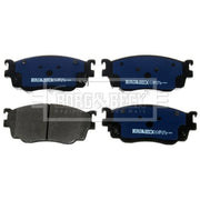 Borg & Beck Front Brake Vented Discs & Pads fits Mazda 323 S 1998-2004 1.8