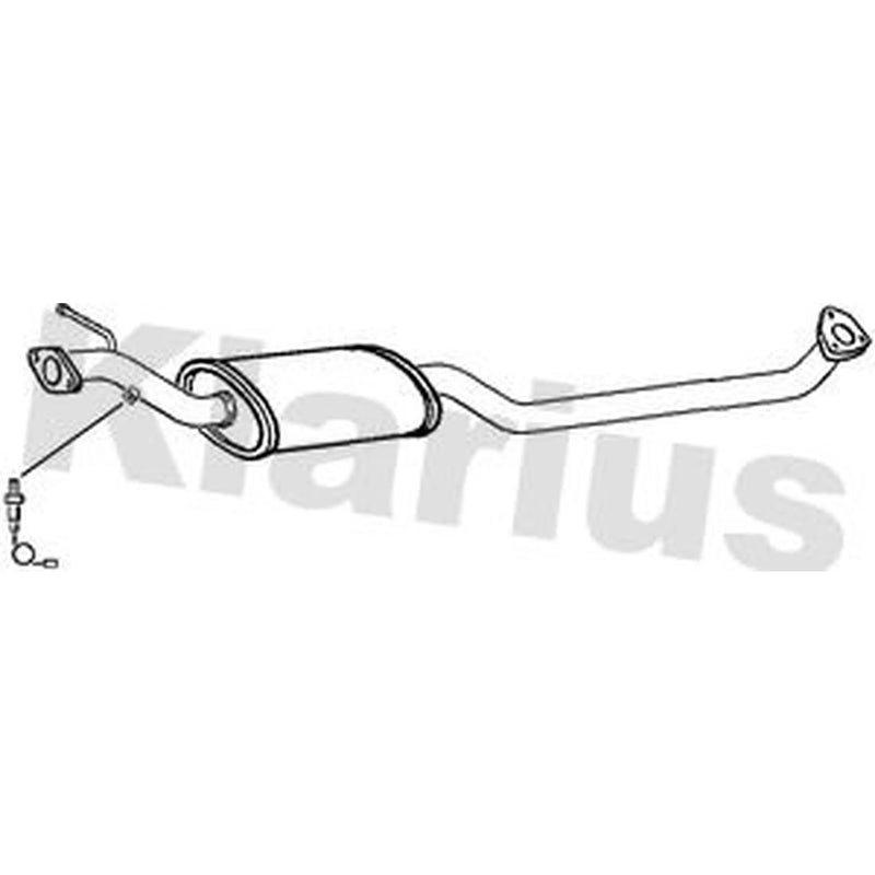Klarius Box With Centre Pipe Centre fits Mitsubishi Shogun Pinin I 2000-2007 2.0