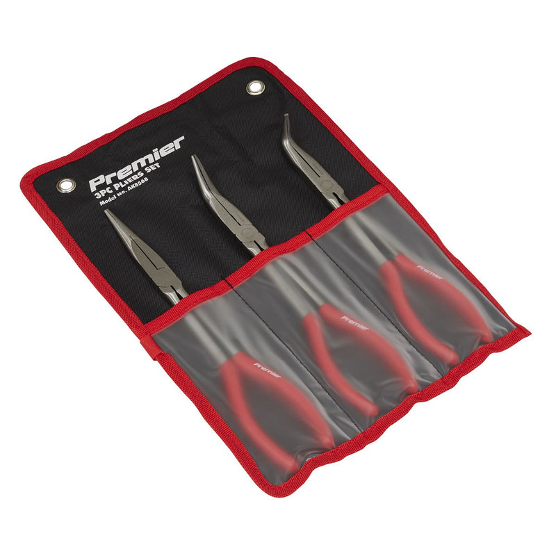 Sealey Needle Nose Pliers Set 3pc 280mm AK8568 Sealey - Dynamic Drive