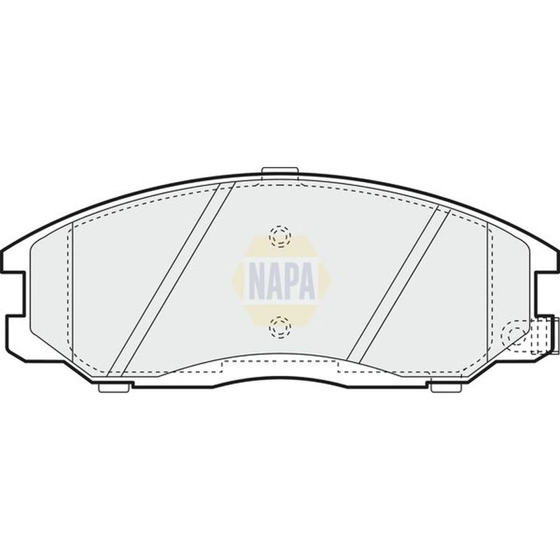 NAPA Front Brake Pad Set fits Hyundai H-1 / Starex Bus 1997-2007 2.4 2.5