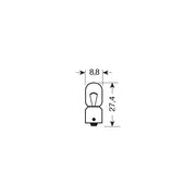 Osram 3930BLI2 lamp, 24V/4W, T4W, BA9s, in double blister Osram  - Dynamic Drive