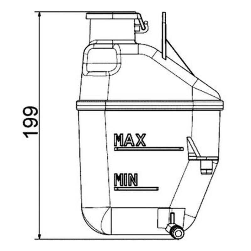 Mahle Coolant Expansion Tank fits Mini Mini 2001-2008