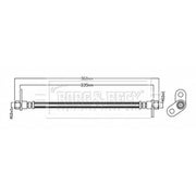 Borg & Beck Brake Hydraulic Hose Line inner BBH8756