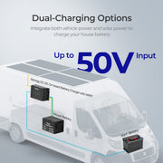 Renogy DCC50S 12V 50A DC-DC On-Board Battery Charger with MPPT(New Version) Dyna-mo Solar - Dynamic Drive