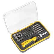 Sealey Portable Tool Chest 3 Drawer with Ball-Bearing Slides Hi-Vis & 93pc Tool Sealey - Dynamic Drive
