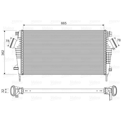 Valeo Intercooler (Charge Air Cooler) 818603