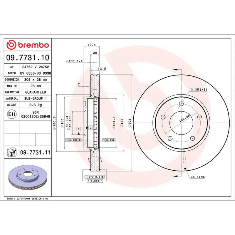Brembo Front & Rear Brake Discs & Pads fits Jaguar Xj 1997-2003 3.2 4.0