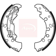 Apec Brake Shoe Set Axle Kit fits Chrysler Ypsilon 2011-2021 0.9 1.2 1.3
