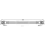 Borg & Beck Brake Hydraulic Hose Line Rear Right BBH7647