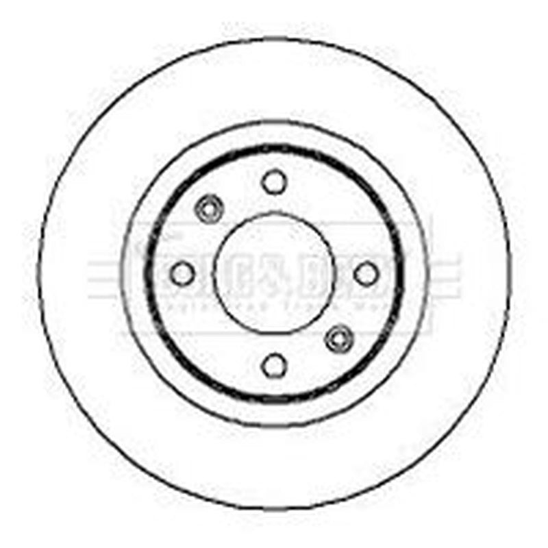 Borg & Beck Front & Rear Brake Discs & Pads fits Citroën C5 II 2004-2008 2.0