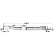 Borg & Beck Brake Hydraulic Hose Line Rear Right BBH7089
