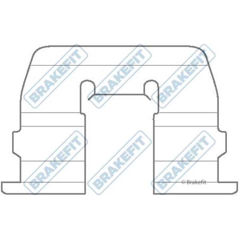 Apec Brake Pad Accessory Fitting Kit Front fits Hyundai Amica 1998-2003 1.0