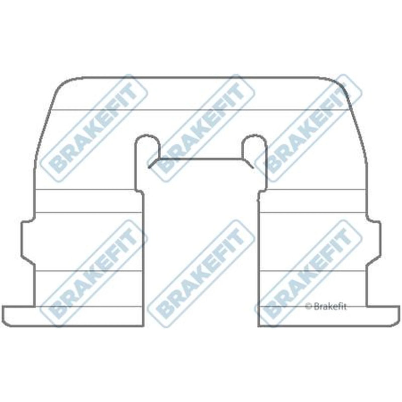 Apec Brake Pad Accessory Fitting Kit Front BKT1293