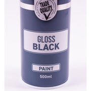 12x PMA Professional Gloss Black 500ml Spray Paint High Coverage PMA - Dynamic Drive