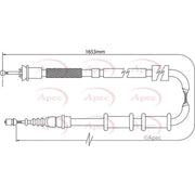 Apec Handbrake Cable Left Rear CAB1111