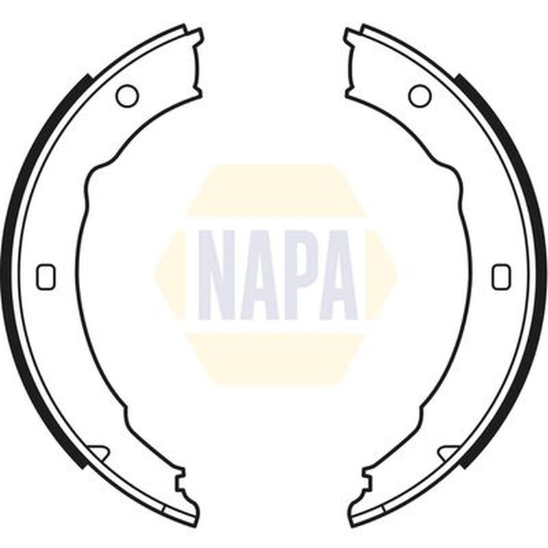 NAPA Parking Brake Shoe Set fits Peugeot 406 1995-2004 1.6 1.8 1.9 2.0 2.1 2.2