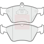 Apec Front Brake Pad Set fits Opel Calibra A 1991-1997 2.0 2.5
