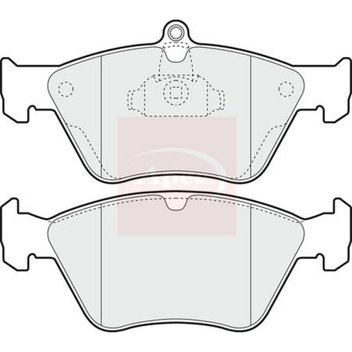 Apec Front Brake Pad Set fits Opel Calibra A 1991-1997 2.0 2.5
