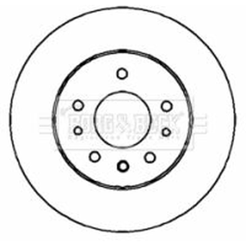 Borg & Beck Front Brake Vented Discs & Pads fits Fiat Croma 2005-2011 1.9