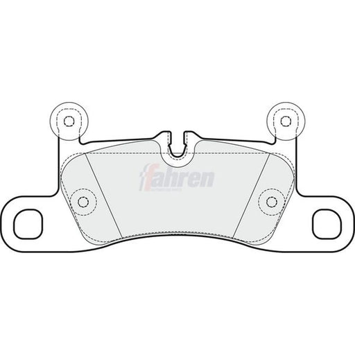 Fahren Rear Brake Pad Set FBP3689