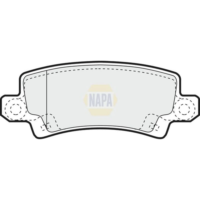 NAPA Rear Brake Pad Set fits Toyota Corolla 1997-2008 1.4 1.6 1.8 2.0