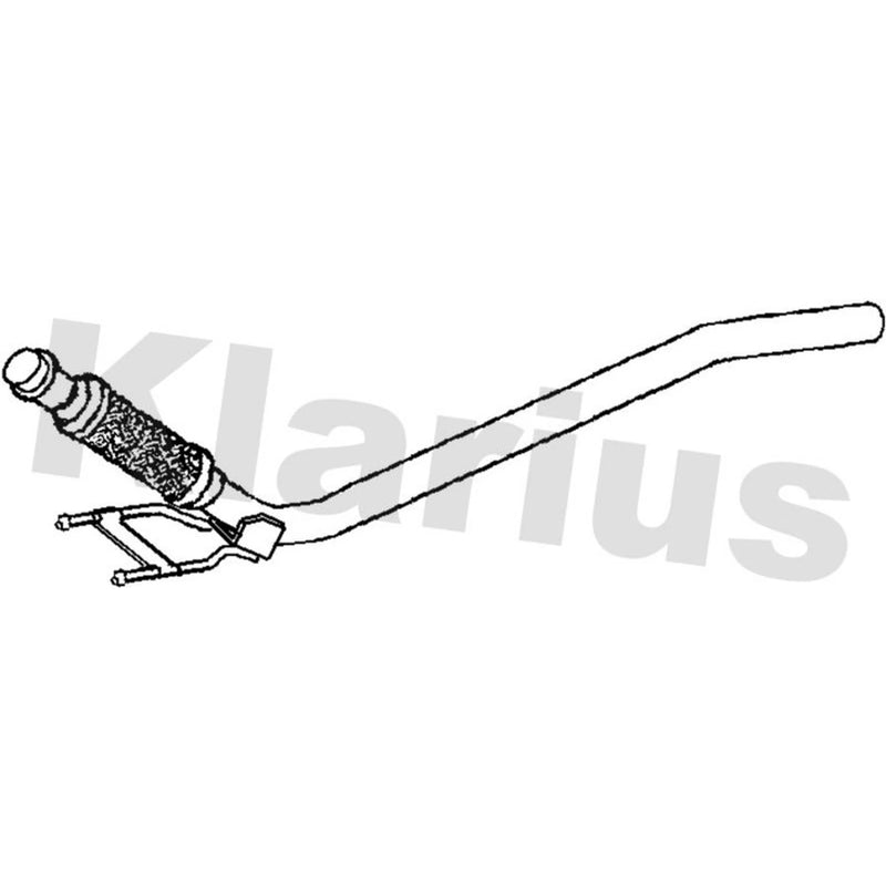 Klarius Exhaust Pipe OD fits VW Multivan 2006-2009 1.9