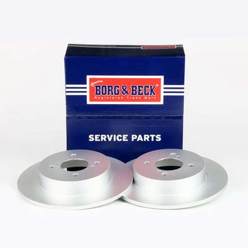 Borg & Beck Rear Brake Solid Discs & Pads fits Suzuki Swift III 2010-2017 1.2